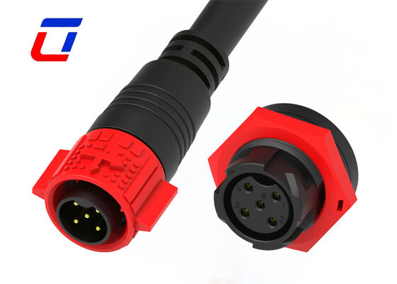 20A 5 Pin Power Wasserdichtes Kabelanschluss M19 Industrie männlich weiblich Schlagschlossanschluss