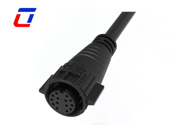 PA66 M19 14 Pin IP67 Wasserdichter Steckverbinder 300V Datenstecker auf Buchse