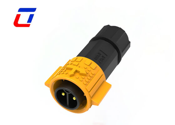 M19 20A 2-Pin-Kreislauf-Stromanschluss Wasserdicht Außen IP67 Für industrielle Automatisierung