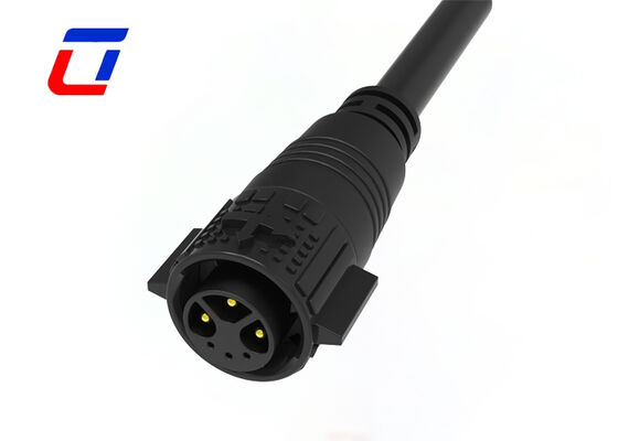 PA66 M19 Wasserdichter Kabelanschluss für den Außenbereich, Strom und Signal, 3+3 Multi-Pin-Anschlüsse, 300 V