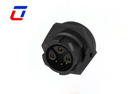 PA66 M19 Wasserdichter Kabelanschluss für den Außenbereich, Strom und Signal, 3+3 Multi-Pin-Anschlüsse, 300 V