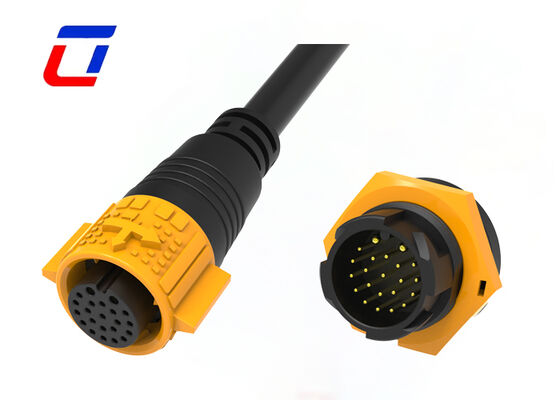 M19 IP67 wasserdichtes Anschlussdraht 300V Multi-Pin 2+20 Pin für Solarsystem