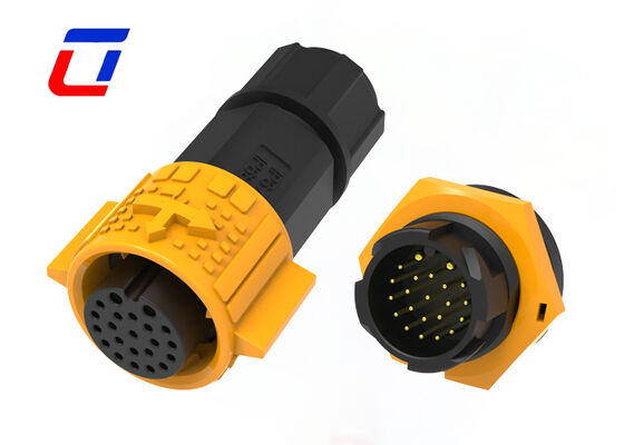 M19 IP67 wasserdichtes Anschlussdraht 300V Multi-Pin 2+20 Pin für Solarsystem
