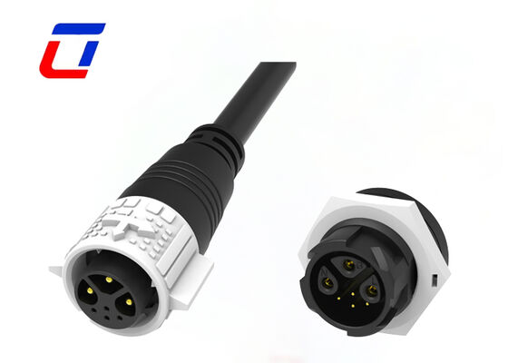 15A+5A wasserdichte Multi-Pin-Anschlüsse 3+4 Pin M19 Push Lock Kabel an Bordanschluss