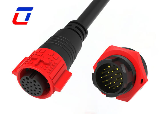 IP67 M19 wasserdicht, schnell trennbar Kabel an Bordanschlüsse 2+20 Stecker für Strom und Signal