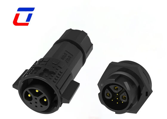 20A Kunststoff-Rundsteckverbinder M19 3+5 Pin ODM IP67 Wasserdichter Strom-Datensteckverbinder 300V
