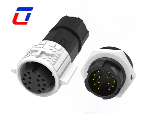 M19 14-Pin Wasserdichter Datensteckverbinder 300V ODM Schnellverriegelung CE-zertifiziert Stecker Buchse
