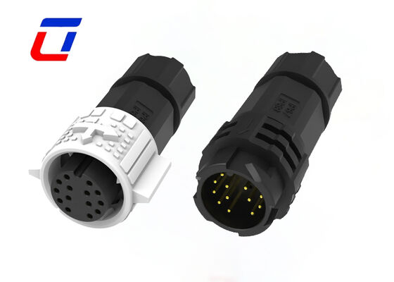 M19 14-Pin Wasserdichter Datensteckverbinder 300V ODM Schnellverriegelung CE-zertifiziert Stecker Buchse