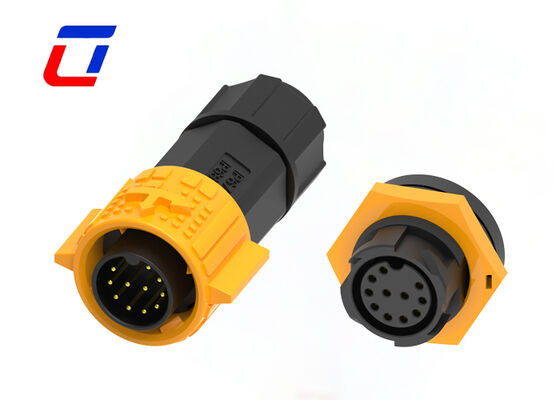 M19 11Pin 5A 300V Rund wasserdichter Stecker Schnellverschluss Datenstecker