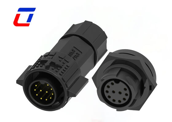 M19 11Pin 5A 300V Rund wasserdichter Stecker Schnellverschluss Datenstecker
