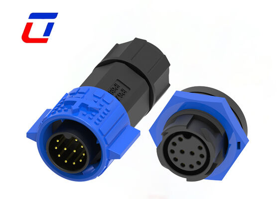 M19 11Pin 5A 300V Rund wasserdichter Stecker Schnellverschluss Datenstecker