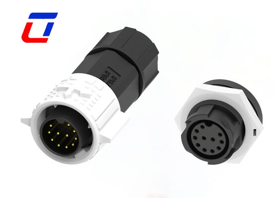 M19 11Pin 5A 300V Rund wasserdichter Stecker Schnellverschluss Datenstecker