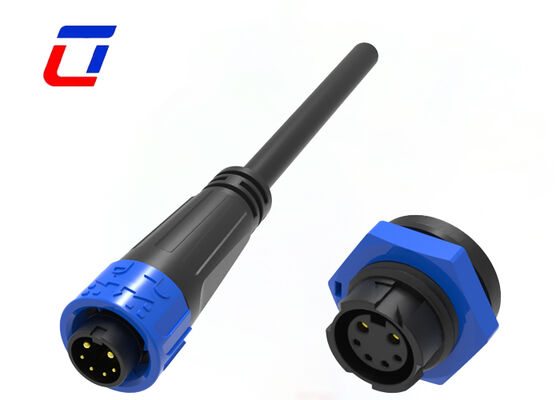 300V M16 2+4 Pin 20A Signal- und Stromanschlüsse IP67 Formkabelanschlüsse