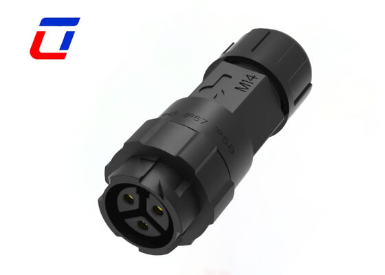 10A M16 3-Pin-Stromanschluss Wasserdicht 300V Draht-zu-Draht-Kreislaufanschlüsse