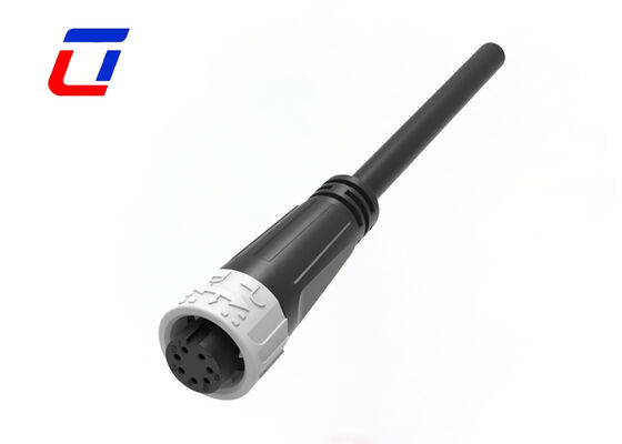M16 5A 7-Pin wasserdichte Niederspannungs-Steckverbinder, Push-Lock, Stecker/Buchse, Datenverbinder