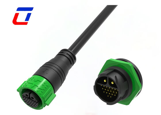 2+20 Pin M25 20A+5A Stromsignalanschluss IP67 Mehrspinnwasserdichte Anschlussarten