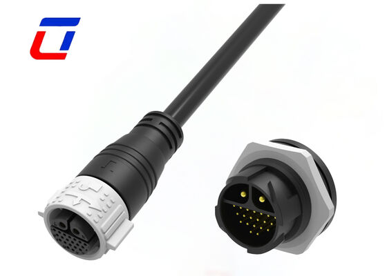 2+20 Pin M25 20A+5A Stromsignalanschluss IP67 Mehrspinnwasserdichte Anschlussarten