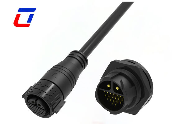 2+20 Pin M25 20A+5A Stromsignalanschluss IP67 Mehrspinnwasserdichte Anschlussarten
