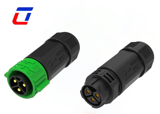 50A PA66 3-Pin-wasserdichtes Kreislaufanschluss M25 600V IP67 Schnellanschlüsse