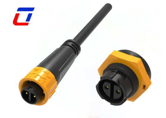 10A 300V 2 pole cable connector M16 quick lock waterproof Outdoor Electronics connector
