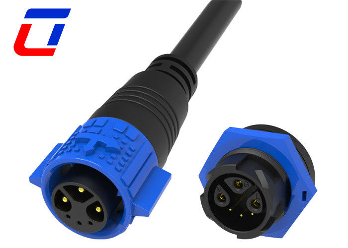 Schwarz 15A 300V Mehrpinn-Wasserdichte Stecker und Steckdose für Wachstumsleuchten