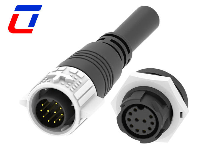 Männliche Steckdose IP67 Panel Mount Wasserdichte Verbindung 11 Pin M19 für Wachstumsleuchten
