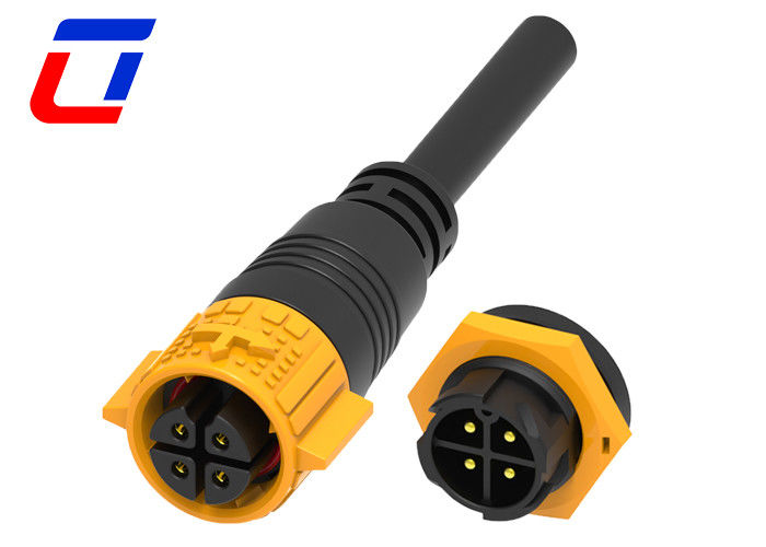 4PIN 10A Männliche Steckdose weibliche Steckdose wasserdichte Stromkabelanschluss mit Druckverriegelung