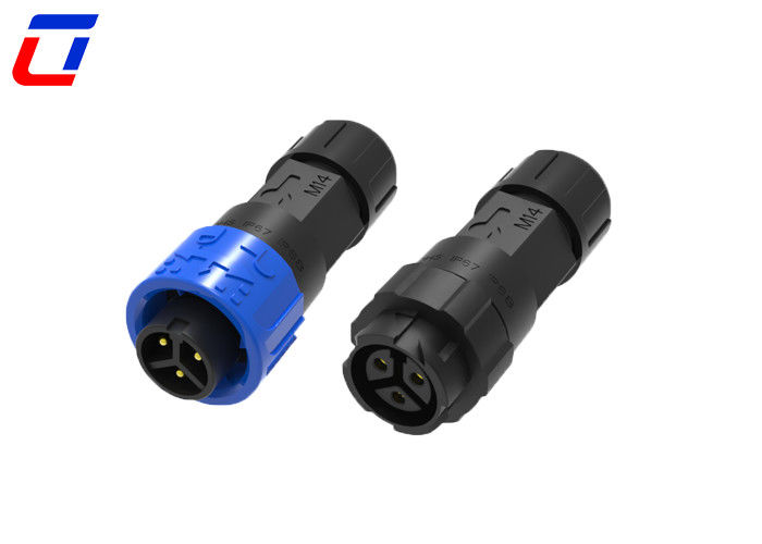 Dauerhafte M16 3-Pin 300-Volt-Wasserdichte-Anschlüsse weiblich auf männlich für Industrie