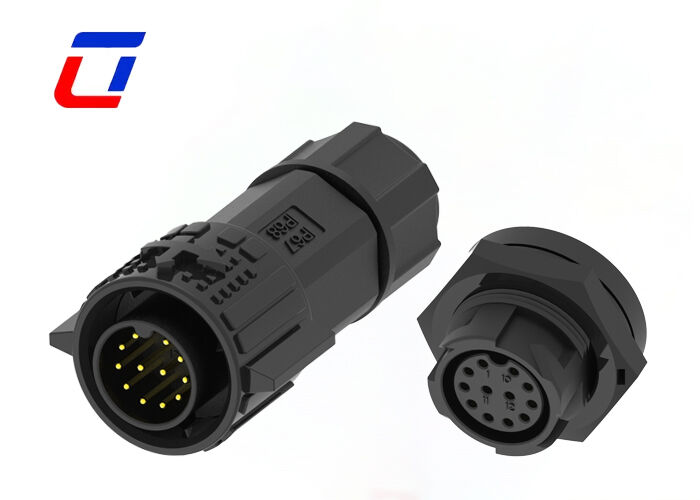 M19 12 Pin Panel Mount Connector Wasserdicht Schnell trennen Kabel an Bord Anschlüsse
