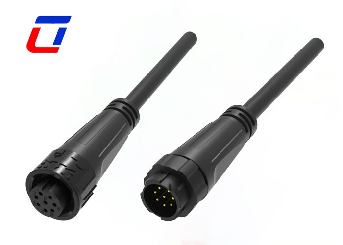 M16 300 Volt wasserdichte Drahtanschlüsse IP67 8-Pin-Datenanschluss für LED-Steuerung