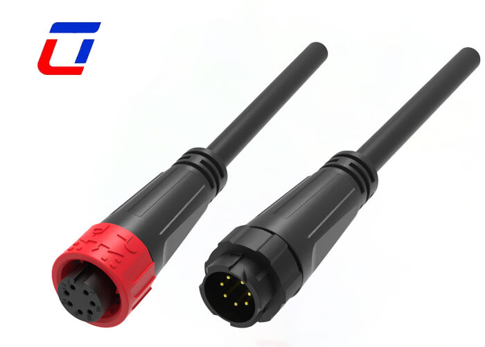 5A M16 Nylon 7 Pin Waterproof Connector CE Plastic Pa66 Data Quick Lock Connector