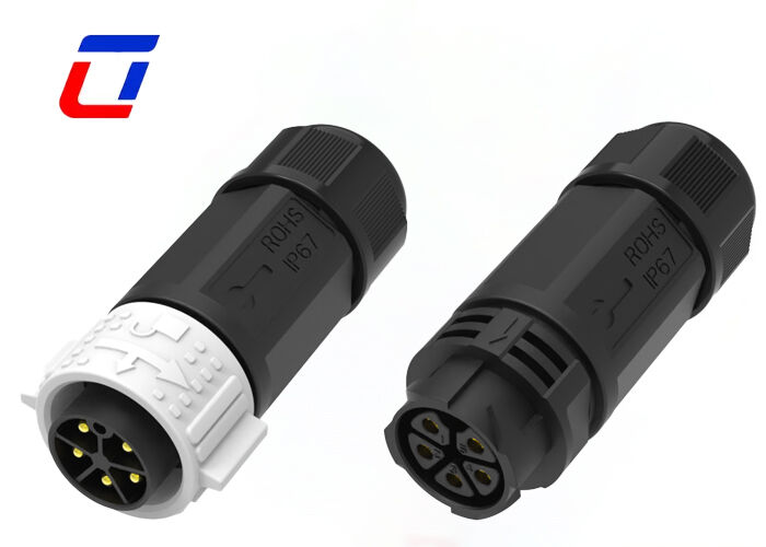 Outdoor M25 5 Pin wasserdichte Steckverbinder schieben männliche weibliche Steckverbinder 20A für Strom