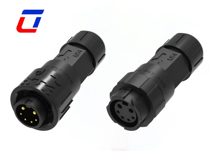 M16 300V Runder Stecker XLR Wasserdicht 2+4 Multi-Pin Stecker Stromsignal Stecker