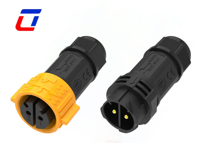 Hochstrom 50A M25 wasserdichtes Stromanschluss 2 Pin PA66 Ulinkcon Kreislaufanschluss