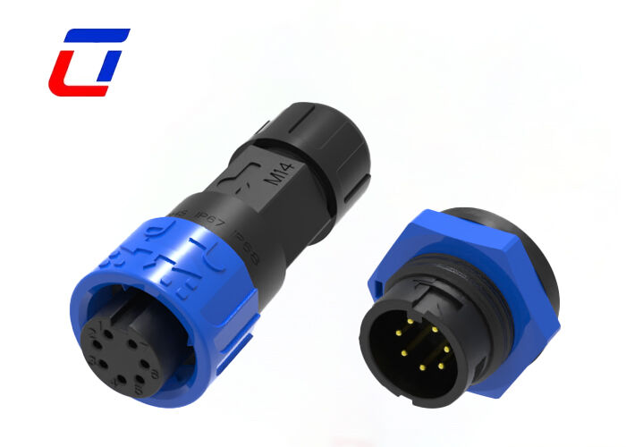 Niedrigspannung 300V M16 7-Pin-Daten-Schnellanschluss IP67 wasserdicht männlich weiblich