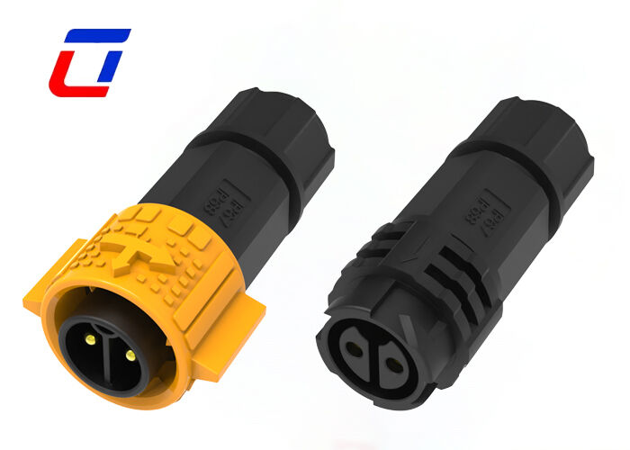 M19 20A 2-Pin-Kreislauf-Stromanschluss Wasserdicht Außen IP67 Für industrielle Automatisierung