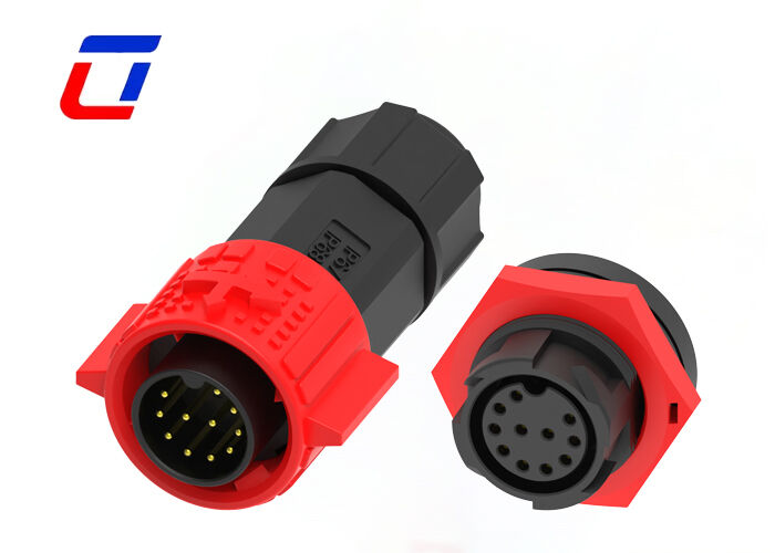 M19 300V Niederspannungs-LED-Anschlüsse IP67 Selbstverriegelung 11-Pin-Datenanschluss wasserdicht