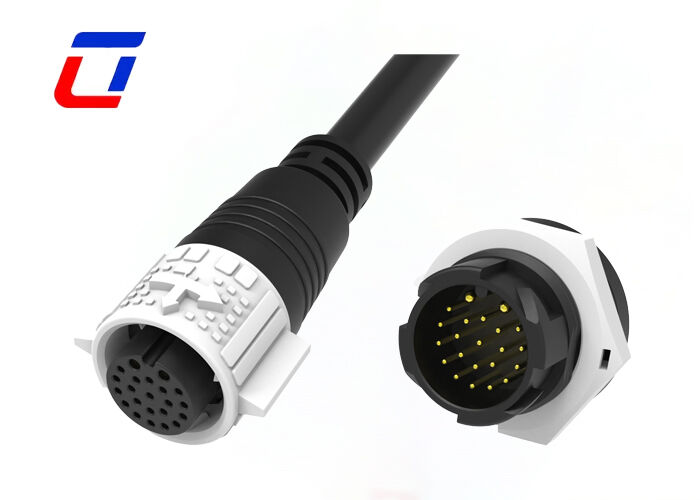 IP67 M19 wasserdicht, schnell trennbar Kabel an Bordanschlüsse 2+20 Stecker für Strom und Signal