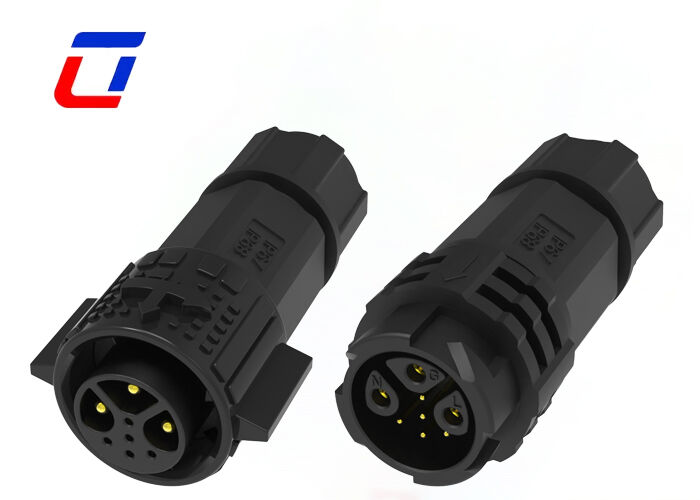 20A Kunststoff-Rundsteckverbinder M19 3+5 Pin ODM IP67 Wasserdichter Strom-Datensteckverbinder 300V