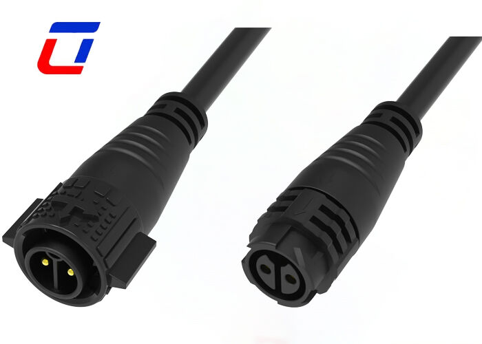 2 Pin Power M19 männliche weibliche Steckverbinder 20A wasserdicht geformtes Kabelanschluss
