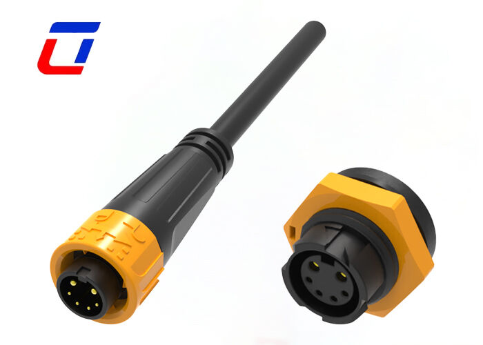300V M16 2+4 Pin 20A Signal- und Stromanschlüsse IP67 Formkabelanschlüsse