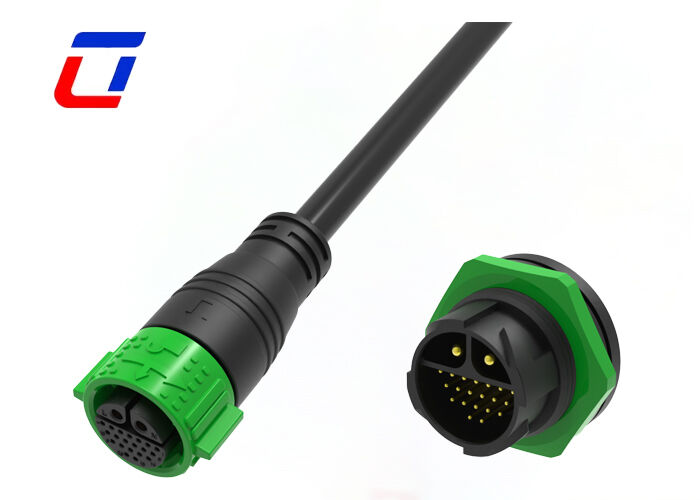 2+20 Pin M25 20A+5A Stromsignalanschluss IP67 Mehrspinnwasserdichte Anschlussarten