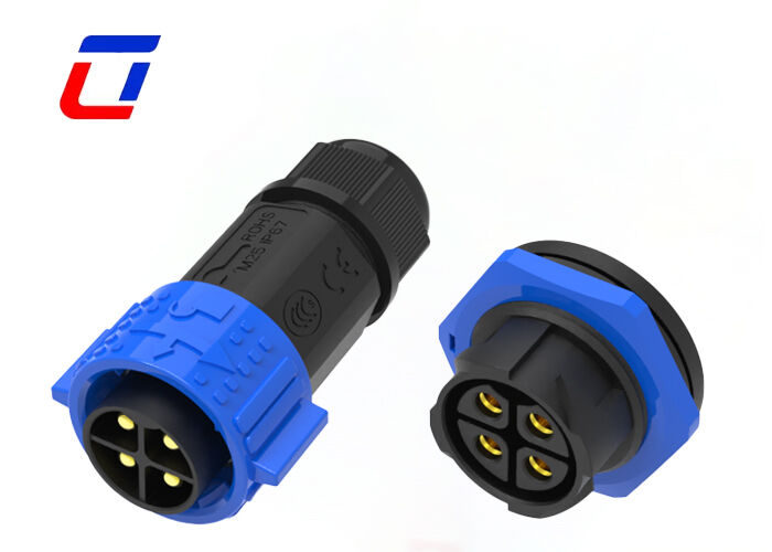 Hochstrom 50A M25 4-Pin-Konnektor PA66 aus Kunststoff