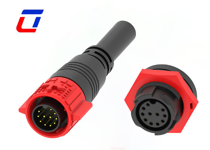 11 Pin 5A Connector Plug And Socket M19 Plastic PA66 Waterproof Data Connector